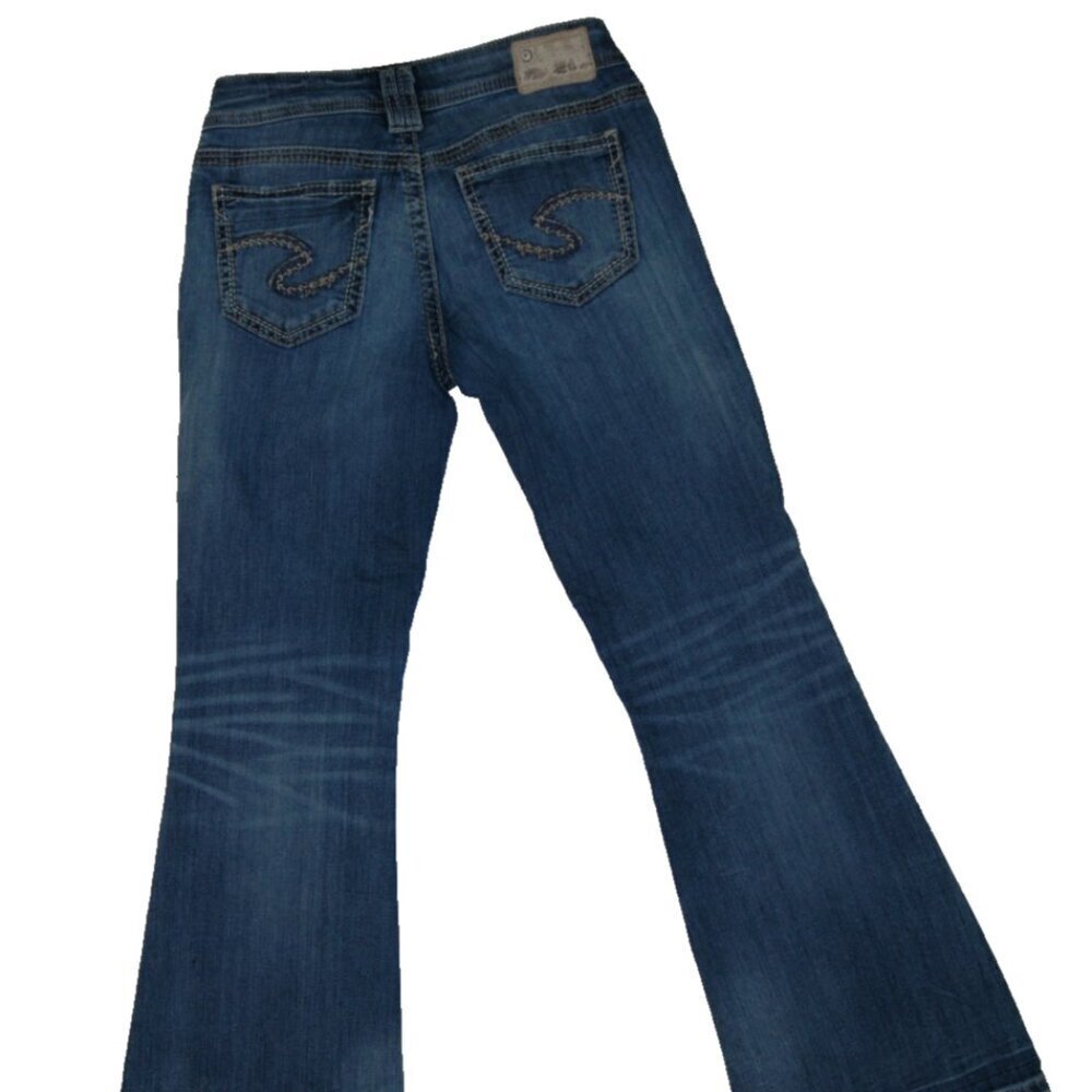 Silver Aiko Jeans 26x30 Bootcut Flare Denim Women - Picture 2 of 10